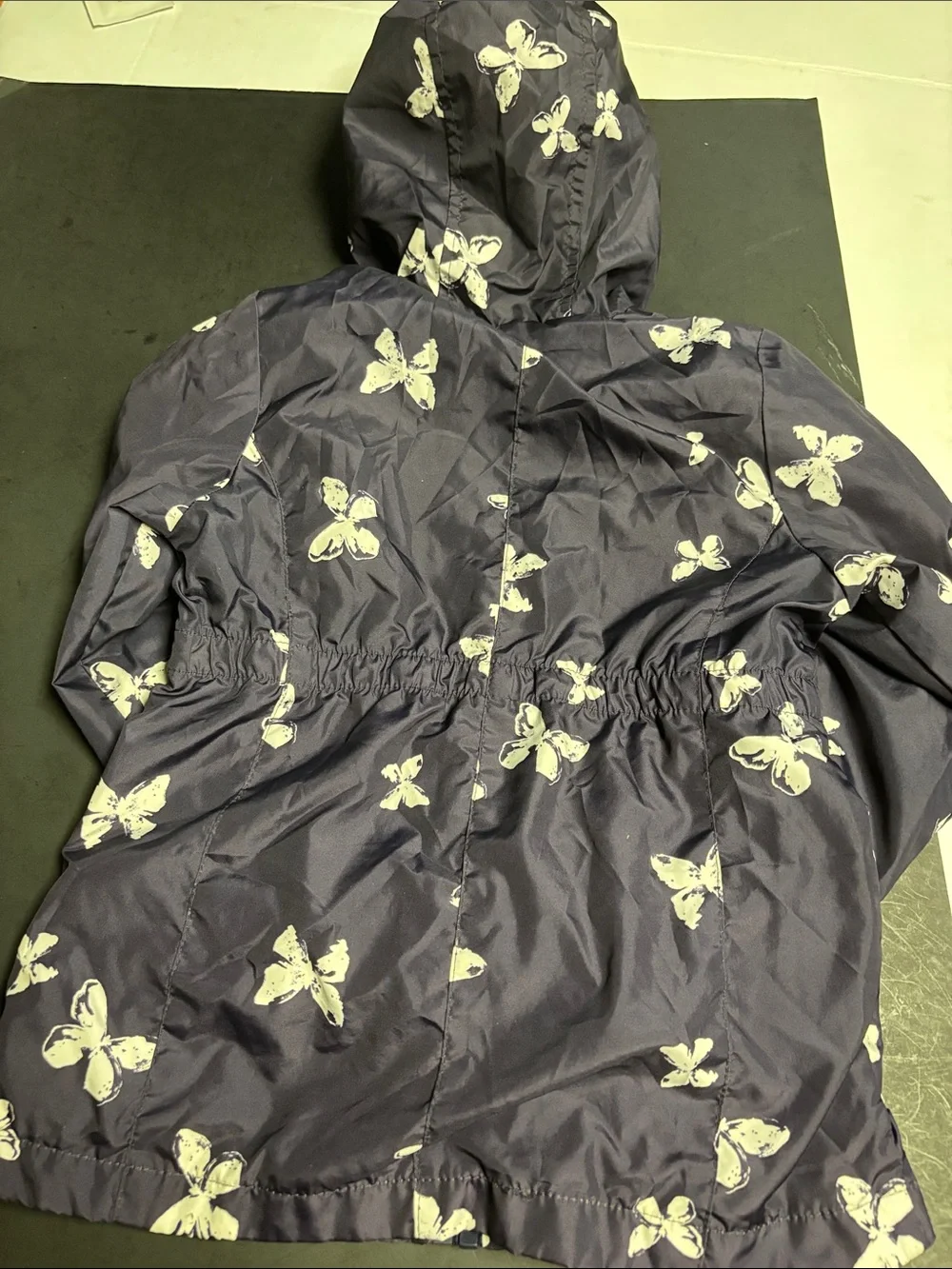 OshKosh B'gosh Navy Jacket with Cream Butterfly Print